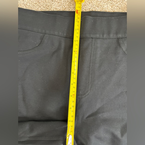 Spanx The Perfect Pant Slim Straight Ankle Pants black ponte knit fabric Large - Picture 5 of 9